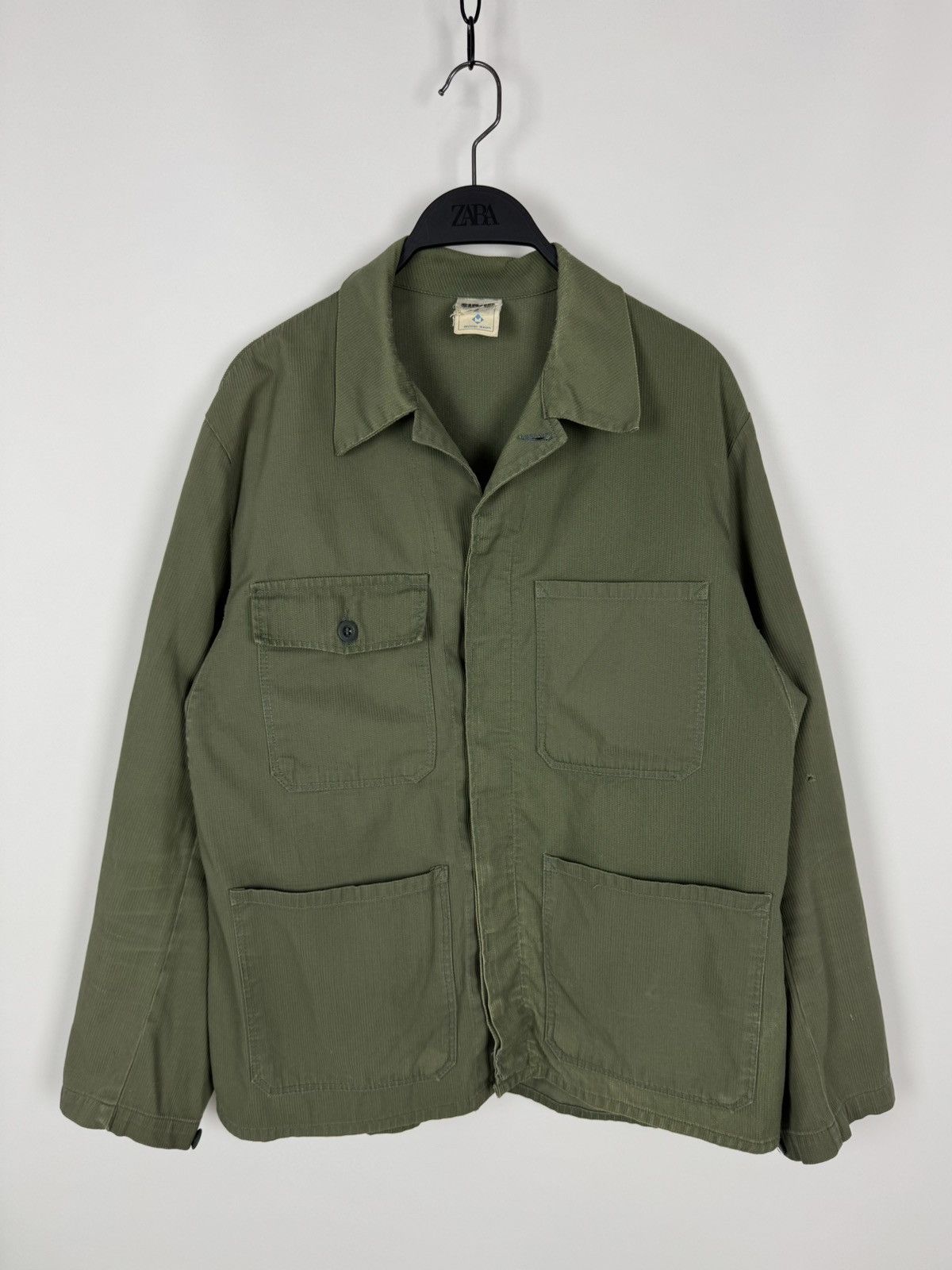 Vintage 1970’s Vintage Distressed Sirna Work Jacket Size US L / EU 52-54 / 3 - 4 Thumbnail
