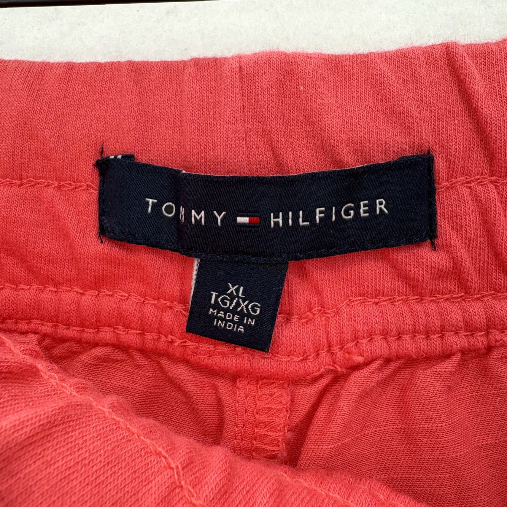 Tommy Hilfiger Tommy Hilfiger Palma Jogger Womens XL Pink Casual Drawstring Pants Tapered Relaxed Size 40" / US 18 - 5 Thumbnail