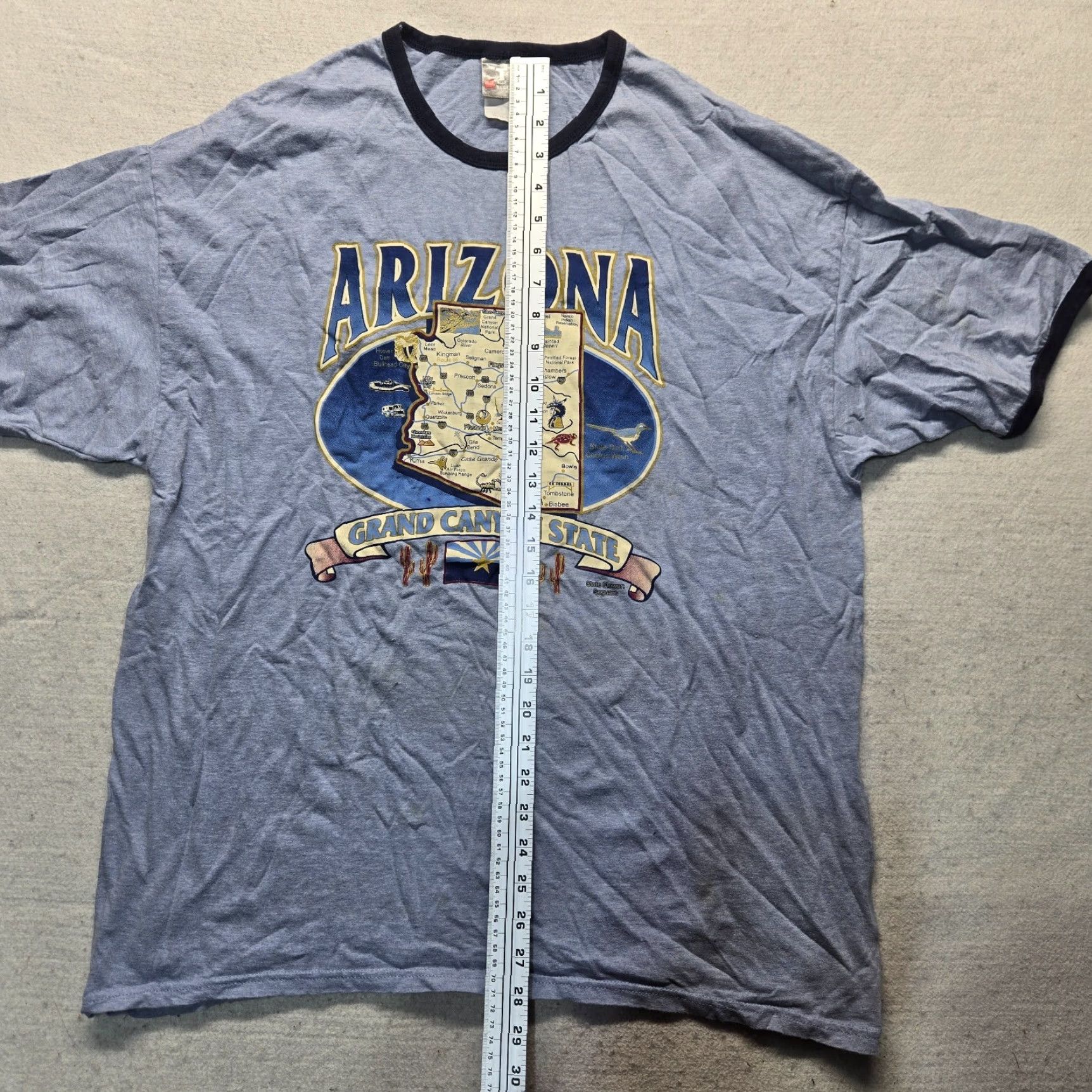 Delta Delta Pro Weight Shirt Adult XL Blue Arizona Grand Canyon State T-Shirt Mens 1980s Nature USA USA Arizona Blue Shirt XL Size US XL / EU 56 / 4 - 6 Thumbnail