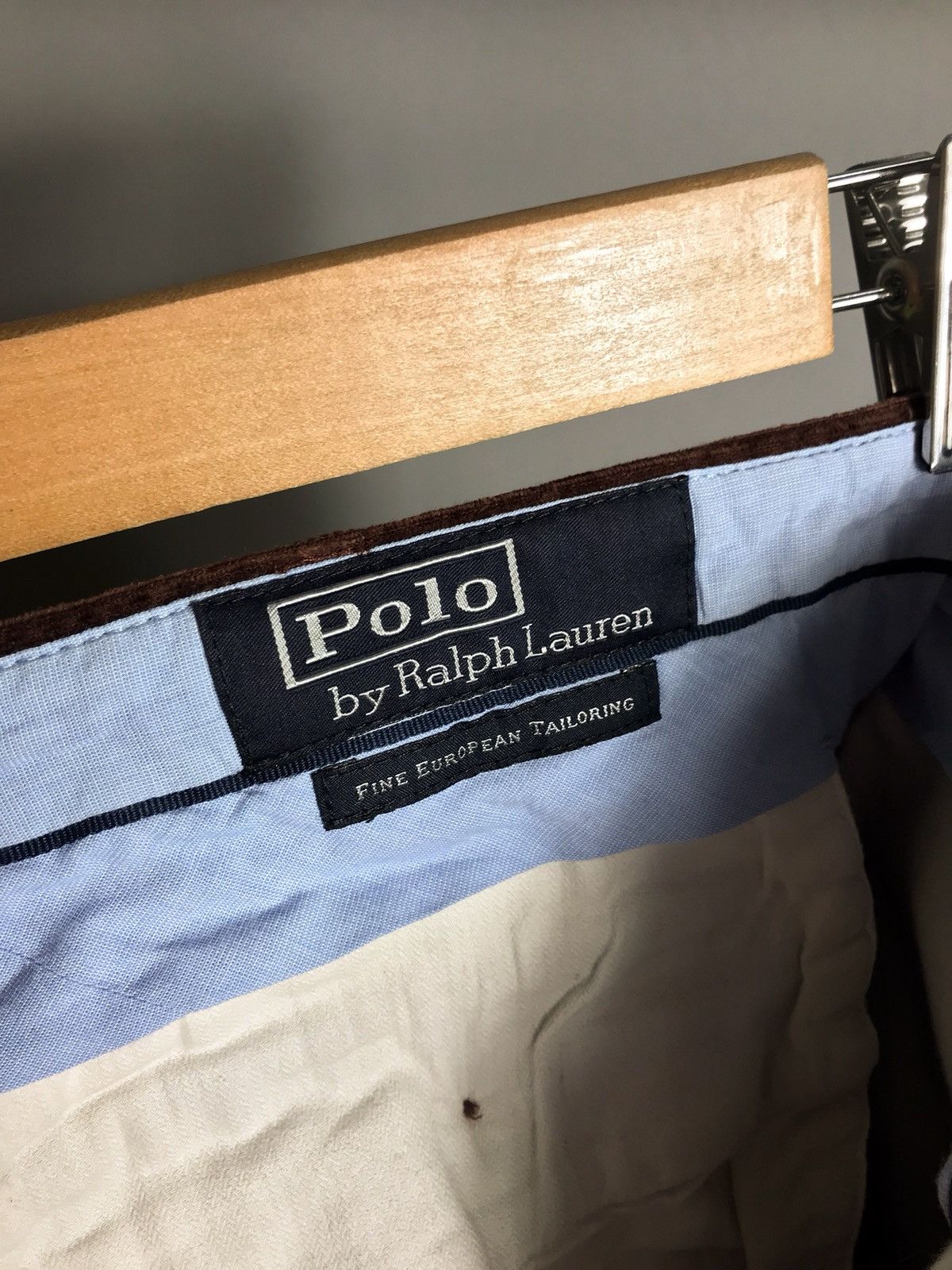 Polo Ralph Lauren polo ralph lauren preppy fit velvet pant brown Sz 33/32 Size US 33 - 8 Thumbnail
