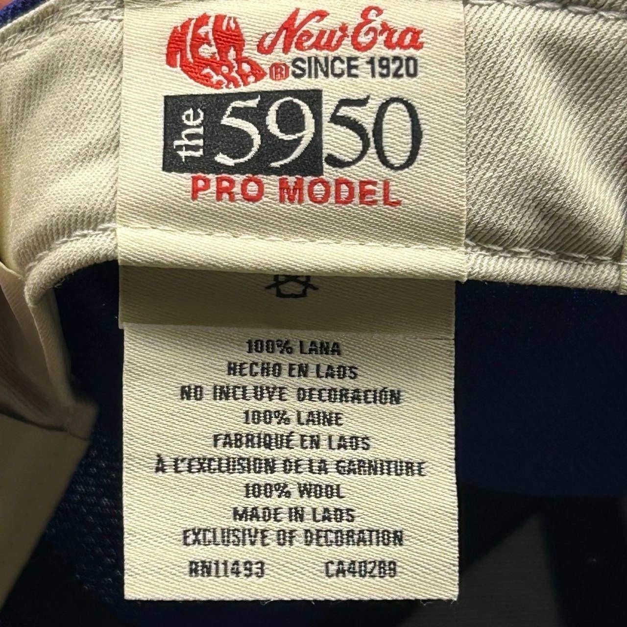 New Era Fear of God Hat Men 7 3/4 Fitted Cap LA Dodgers FOG Wool New Size ONE SIZE - 3 Thumbnail
