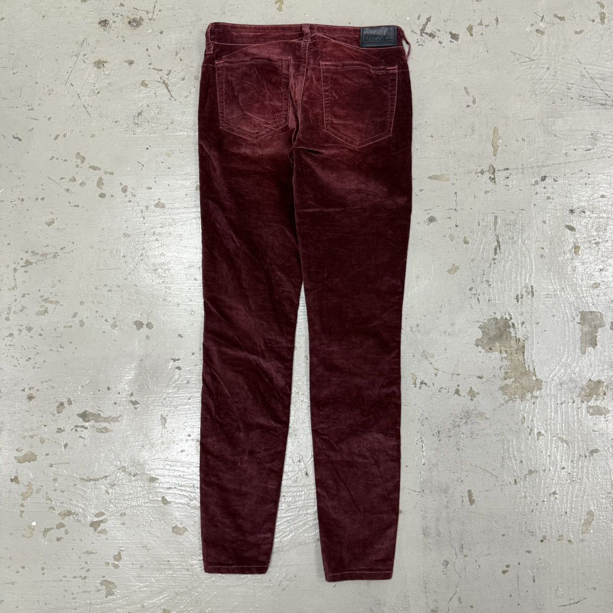 Diesel Diesel D-Jevel Low Waist Velvet Pant Y2K Size 26" / US 2 / IT 38 - 2 Thumbnail