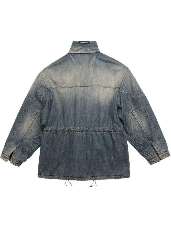 Balenciaga o1w1db10126 Parka in Blue Size US XXL / EU 58 / 5 - 2 Thumbnail