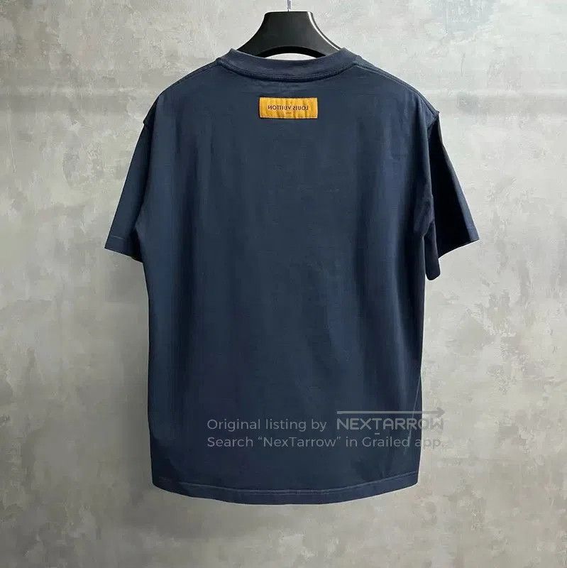 Louis Vuitton Louis Vuitton Blue Cotton Men's T-Shirt . Size US L / EU 52-54 / 3 - 2 Thumbnail