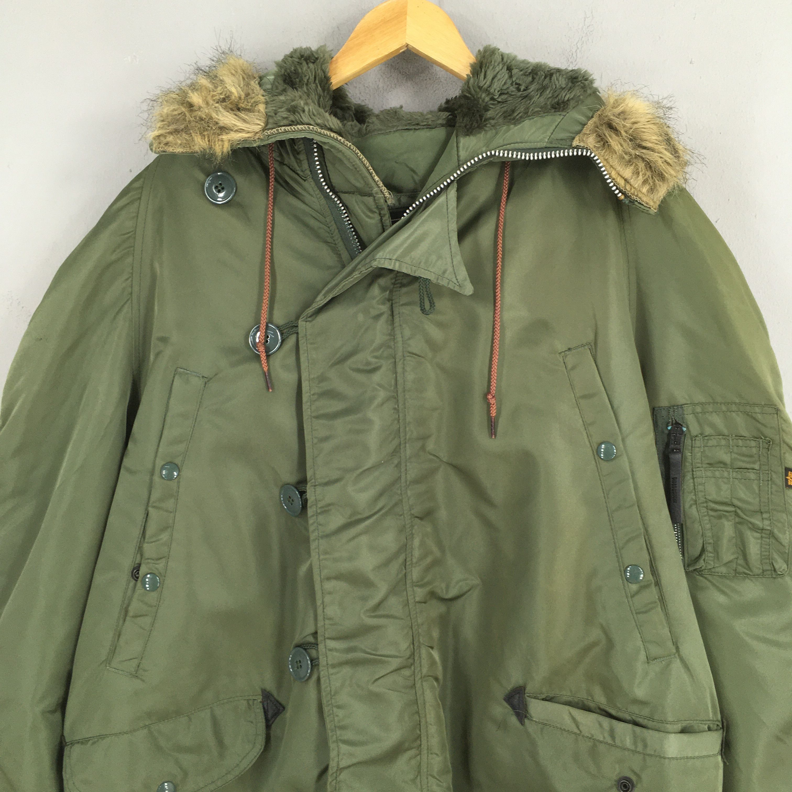 Alpha Industries Vintage Alpha Industries US Air Force Bomber N-3B Jacket L Size US L / EU 52-54 / 3 - 2 Thumbnail