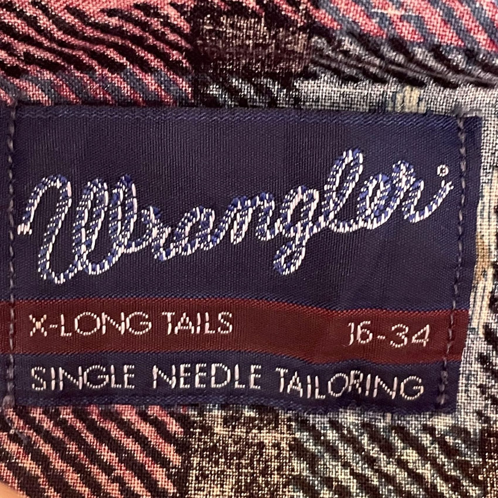 Wrangler VINTAGE Wrangler Shirt Mens Red Plaid Button-Down Long Sleeve Western X-Long Tails Size US L / EU 52-54 / 3 - 2 Thumbnail