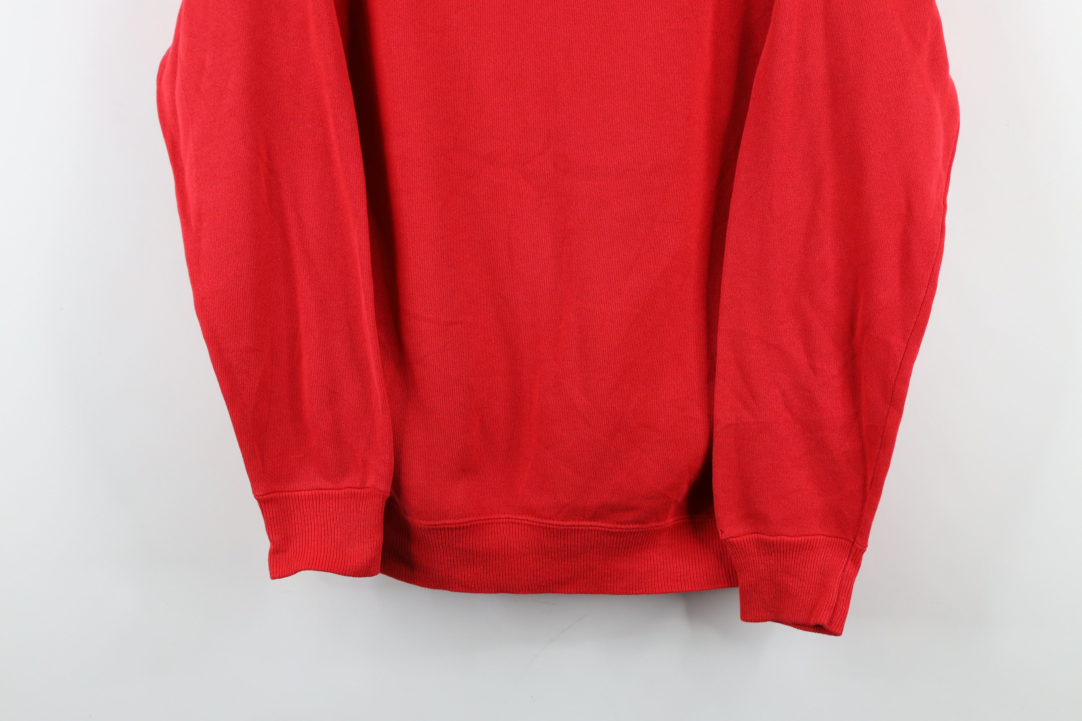 Vintage Vintage 80s 90s Streetwear Blank Raglan Sweatshirt Red USA Size M / US 6-8 / IT 42-44 - 3 Thumbnail