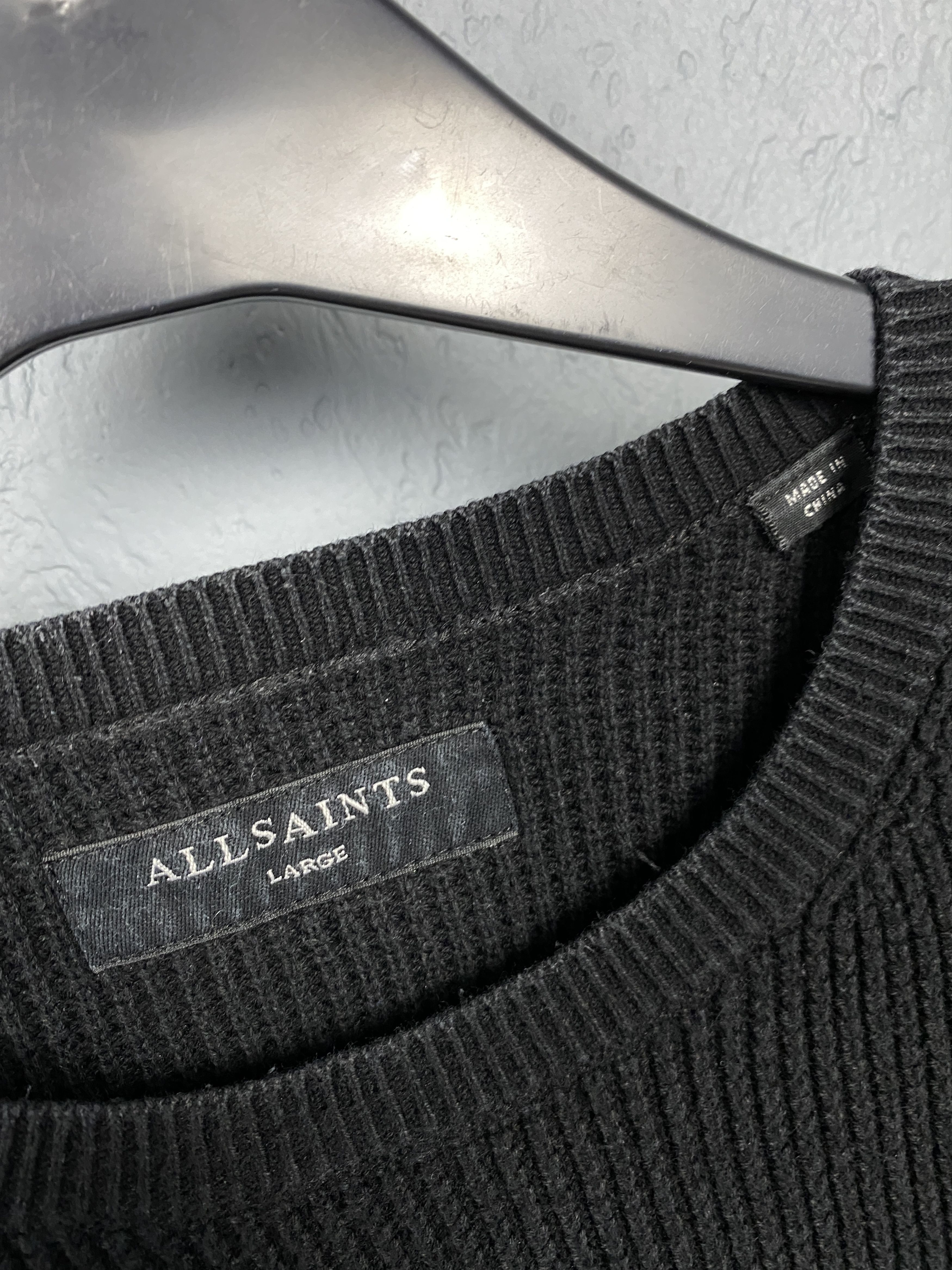 Allsaints Allsaints Mens Trias Crew Neck Knit Sweater Size US L / EU 52-54 / 3 - 4 Thumbnail