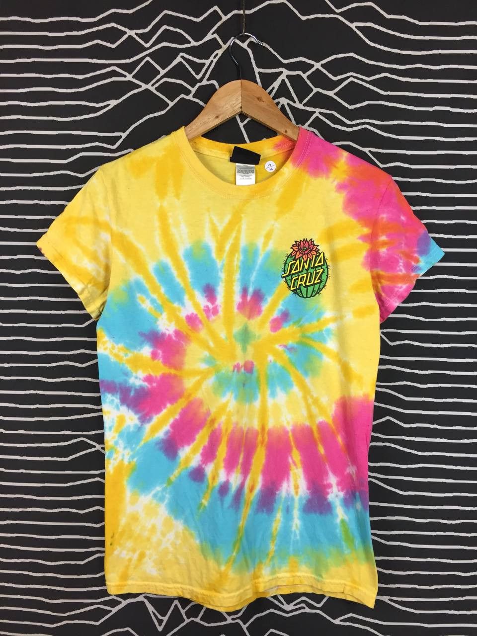 Santa Cruz Skateboards Santa Cruz NHS Skateboards Cactus Dot Logo Tie-Dye Tee Size US S / EU 44-46 / 1 - 6 Thumbnail