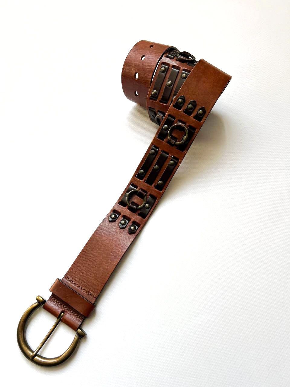 Dolce & Gabbana Dolce Gabbana D&G studded rivets ring leather belt punk Size ONE SIZE - 2 Thumbnail
