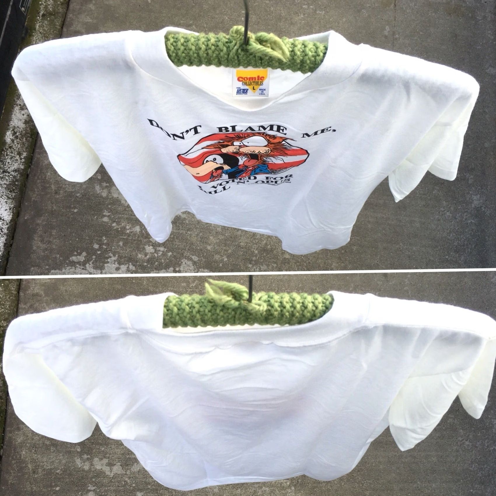Vintage VINTAGE Don’t Blame Me I Voted For Bill N’ Opus T-Shirt 80s Washington Post L Shirt Men White 1980s Graphic Tee Size US L / EU 52-54 / 3 - 5 Thumbnail