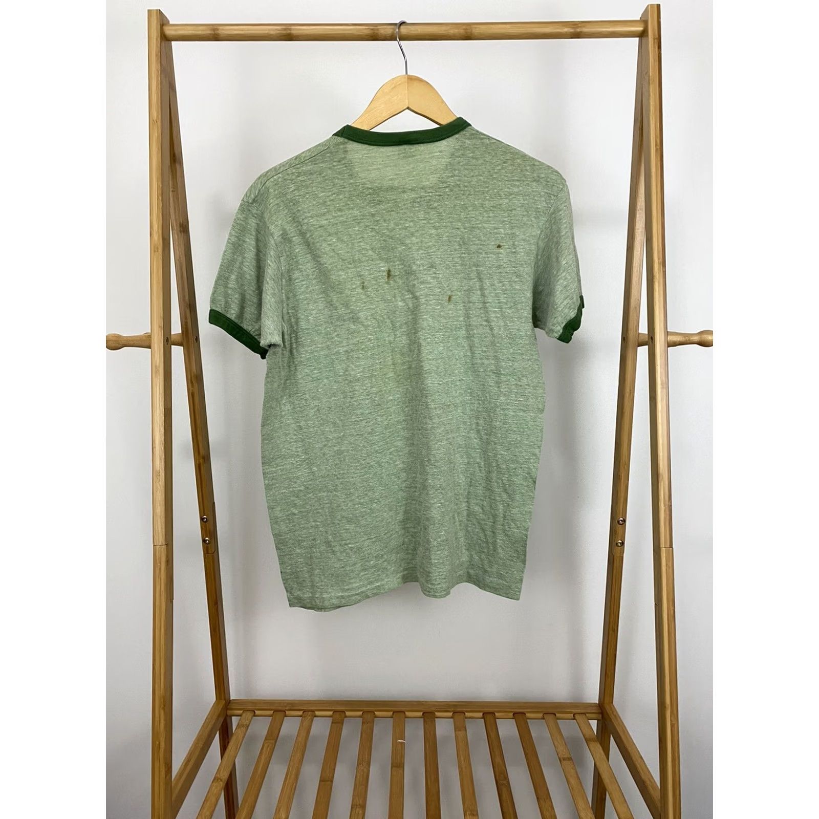 Hanes VINTAGE 70s Hanes Green T-Shirt L Mens Size US L / EU 52-54 / 3 - 4 Thumbnail