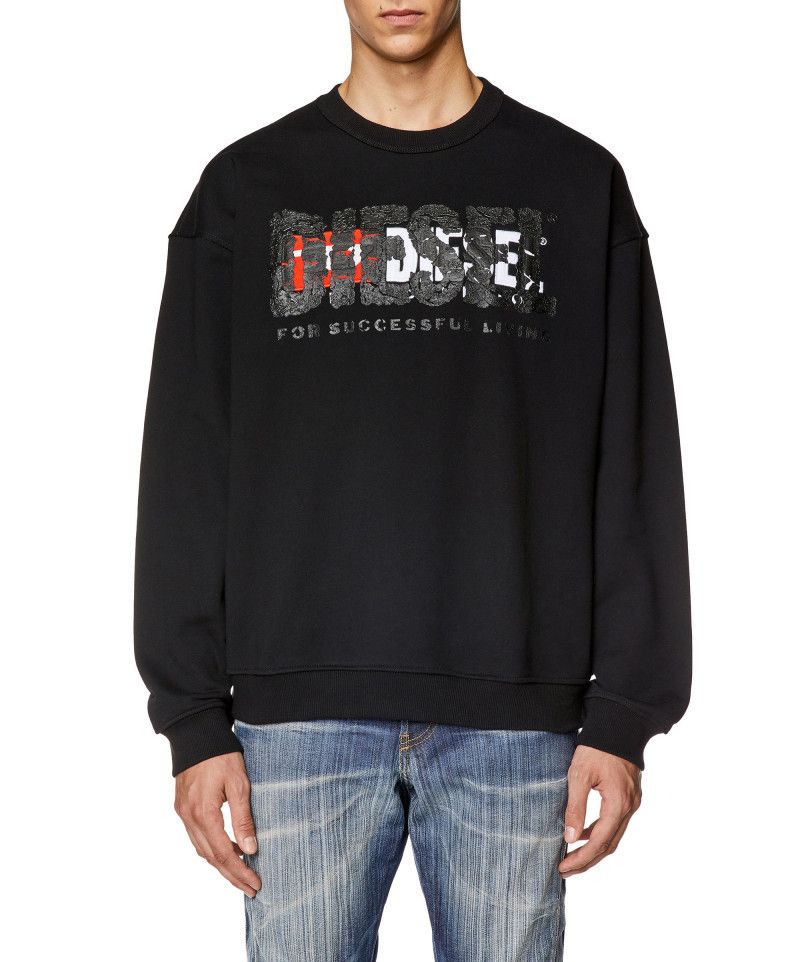 Diesel o1mle1025 S-Nabel Sweatshirt in Black Size US XXL / EU 58 / 5 - 2 Thumbnail