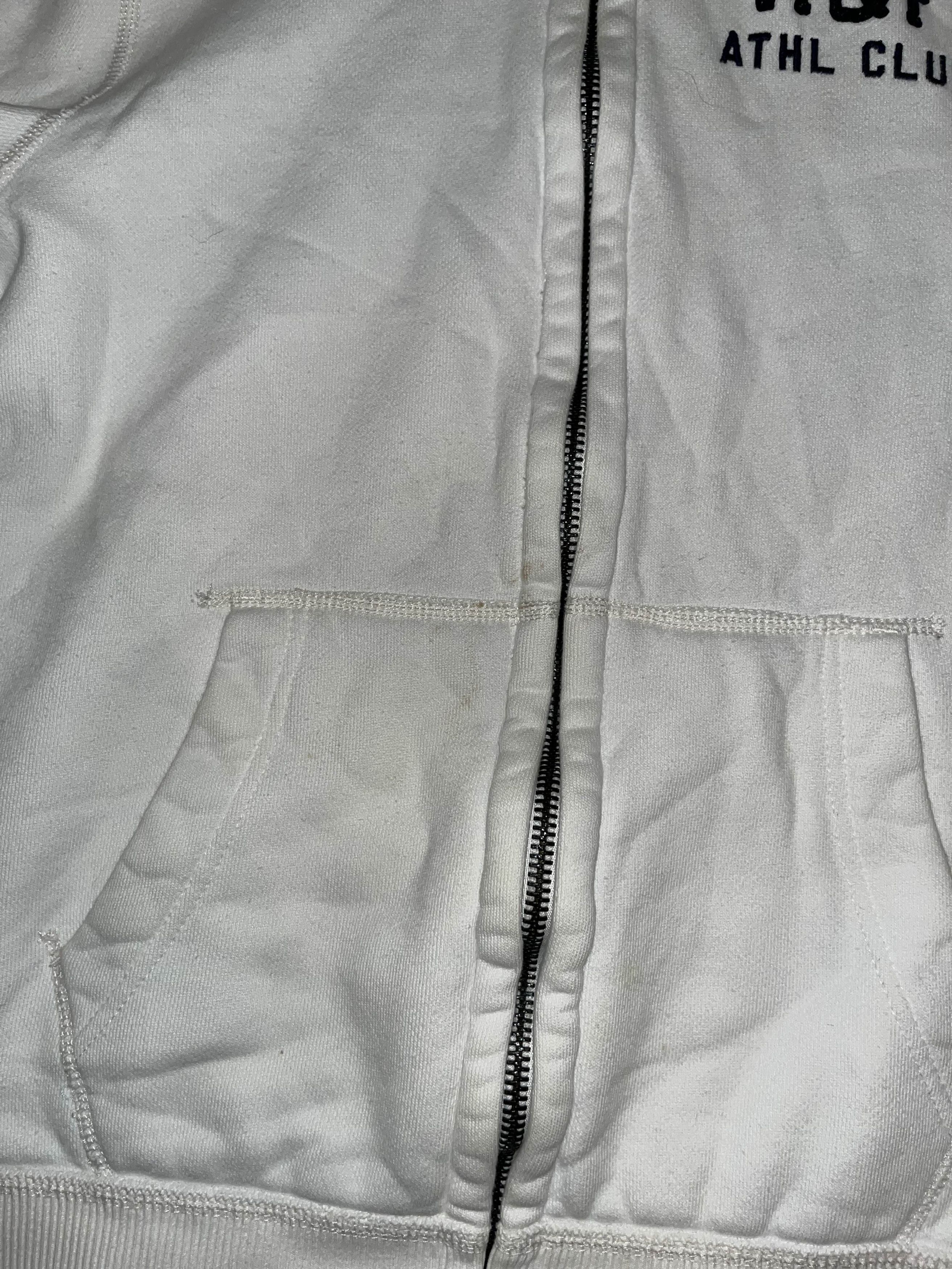 Abercrombie & Fitch Y2K Abercrombie & Fitch Chunky White Zip Up Sweater Size XL / US 12-14 / IT 48-50 - 4 Thumbnail