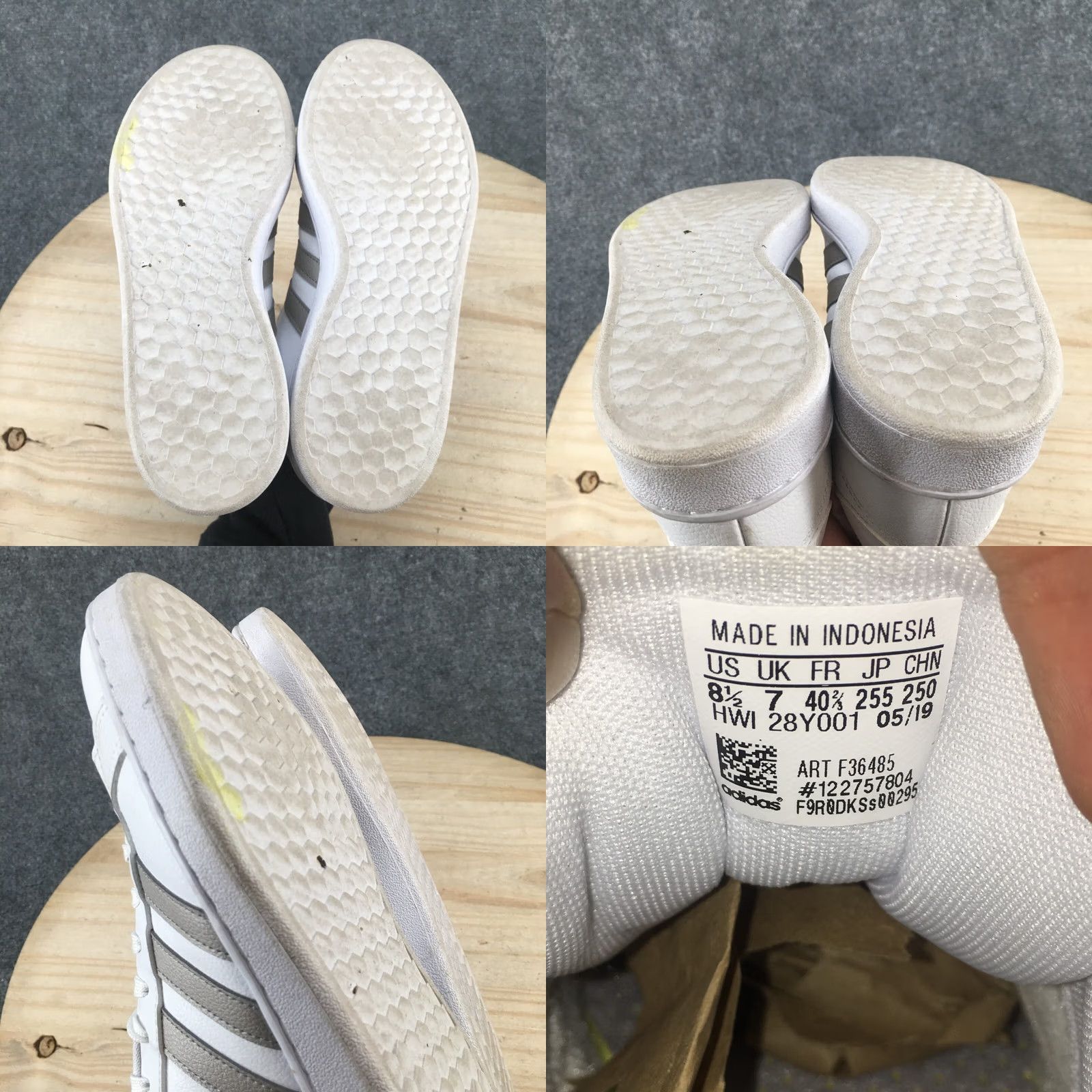 Adidas Adidas Sneaker Men 8.5 White Grand Court Lace Up Round Toe Casual Comfort F36485 Size US 9 / EU 42 - 9 Thumbnail