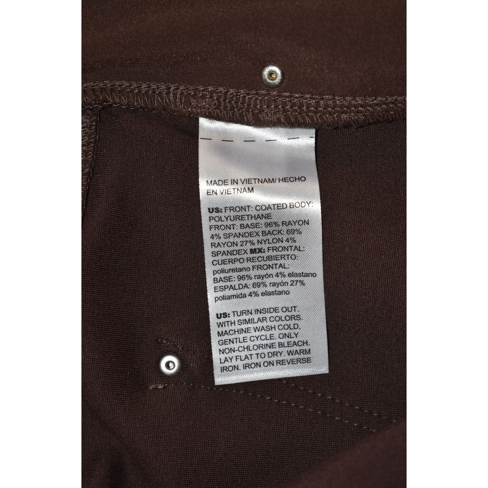 Chicos NWT CHICOS Cambridge Faux Leather Front Jeans 2.5 US 14R $99 Size 35" - 5 Thumbnail