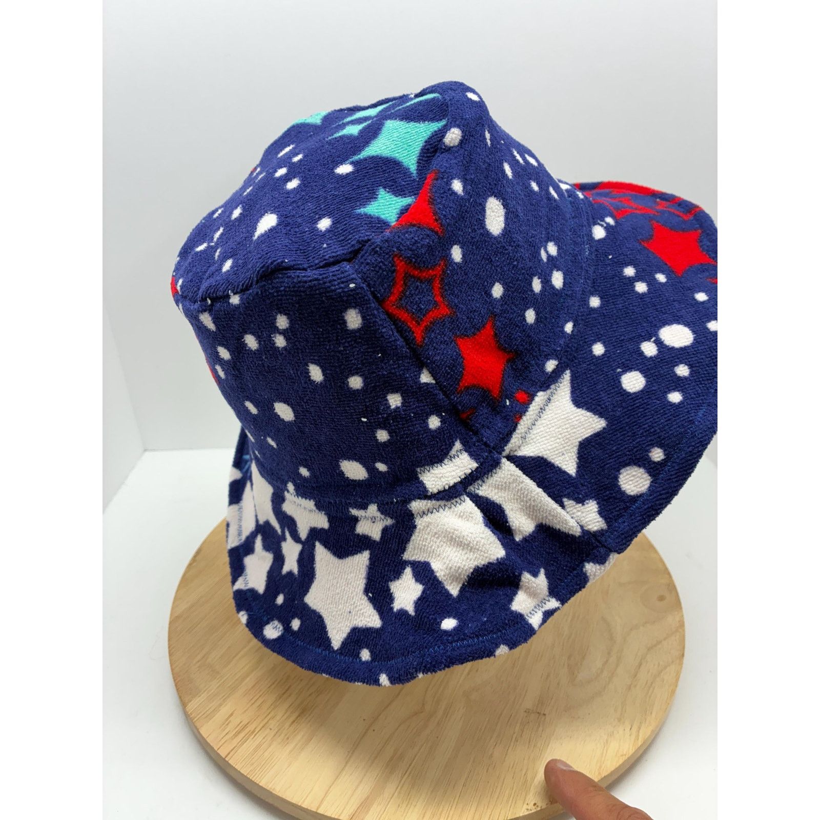 Other The Firecracker — Recycled Beach Towel Bucket Hat, Stars Size ONE SIZE - 6 Thumbnail
