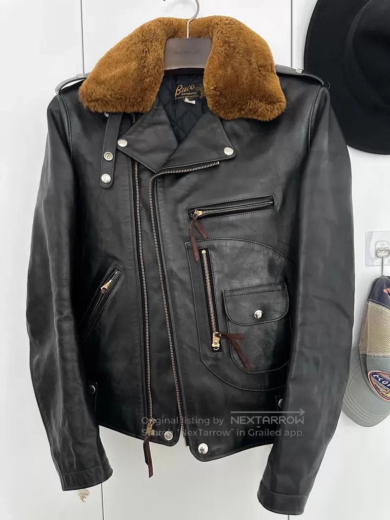 Buco Buco J24 leather jacket Size US L / EU 52-54 / 3 - 1 Thumbnail