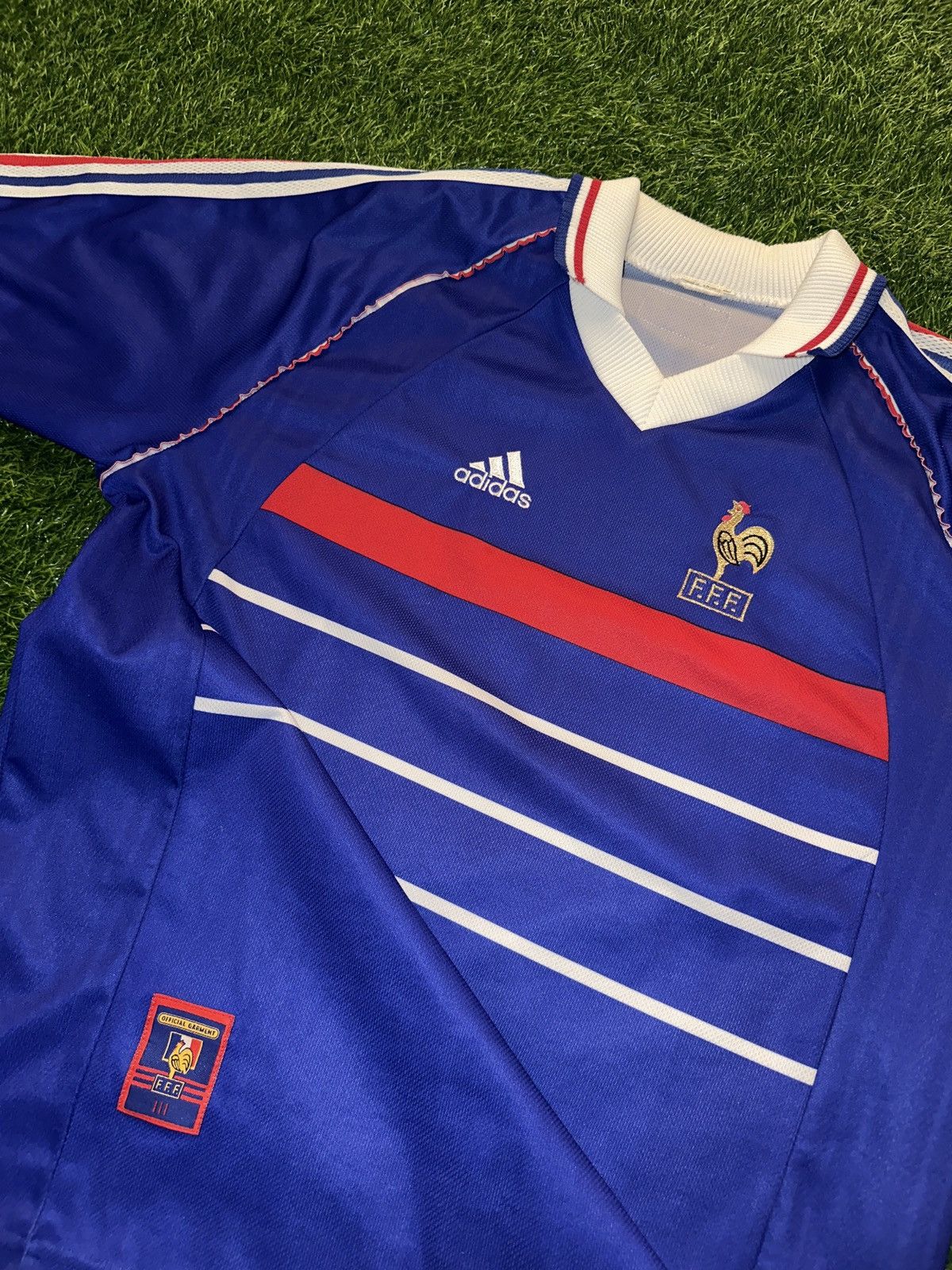 Adidas Vintage adidas france 1998 home jersey size XL Size US XL / EU 56 / 4 - 3 Thumbnail