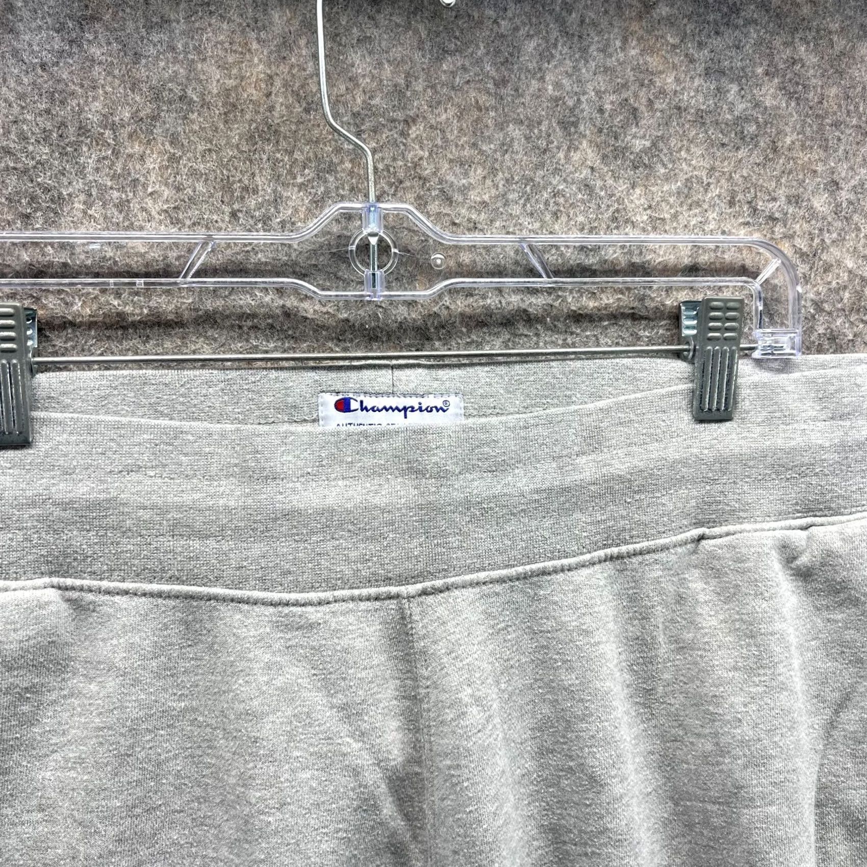 Champion Champion Joggers Women Large Gray Fleece Tapered Sweatpants Vtg Style Pants, Pockets, Regular Fit, Inseam 30 in, Fall/Winter/Spring/Summer, Women Size 36" / US 14 / IT 50 - 7 Thumbnail