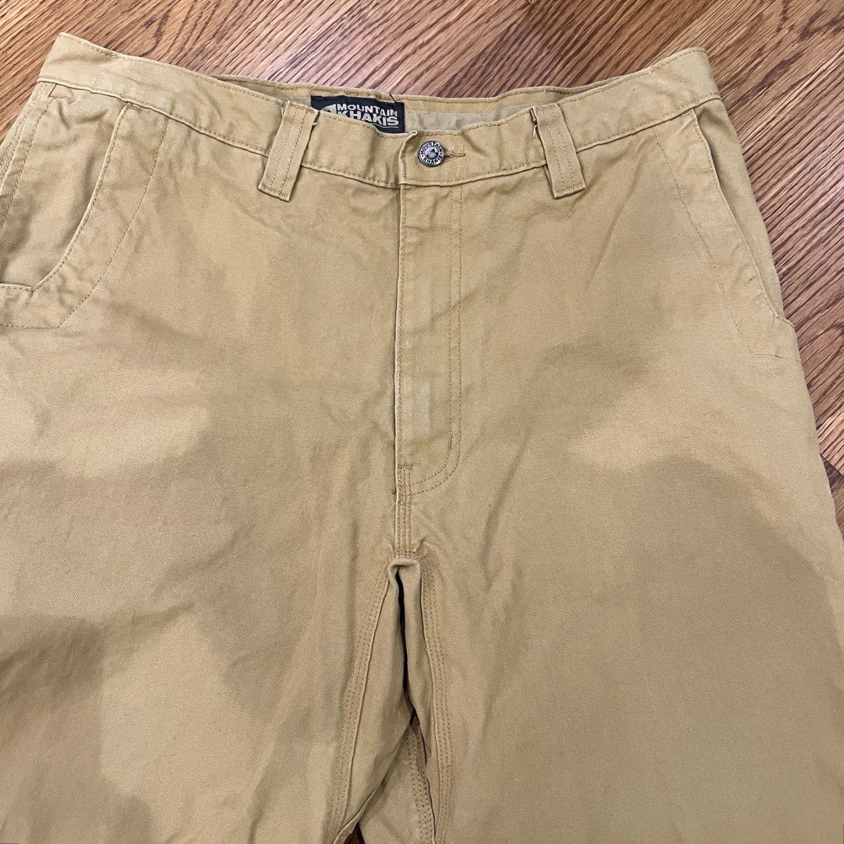 Mountain Khakis Mountain Khaki Pants Men's 36x30 Tan Canvas 100% Cotton Work Wear Size US 36 / EU 52 - 2 Thumbnail