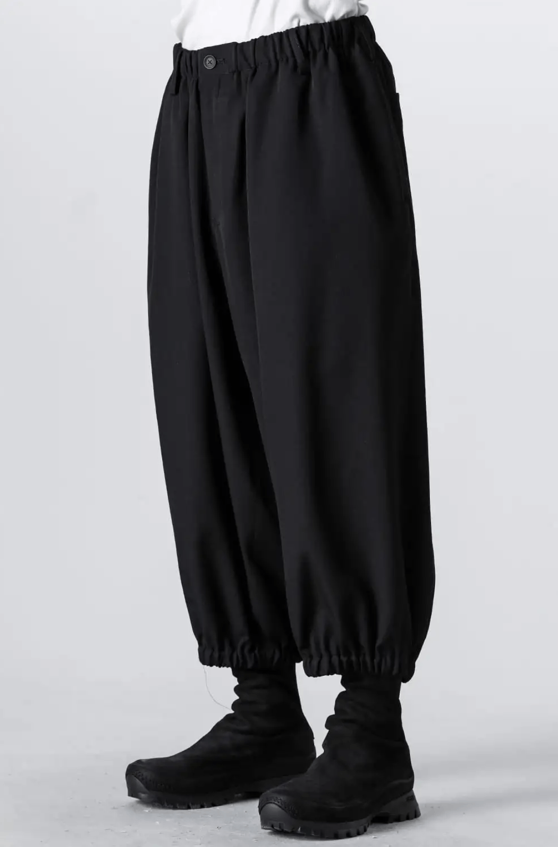 Yohji Yamamoto Yohji Yamamoto Pour Homme SS20 - Wool Tab Gather Pants Size US 30 / EU 46 - 2 Thumbnail