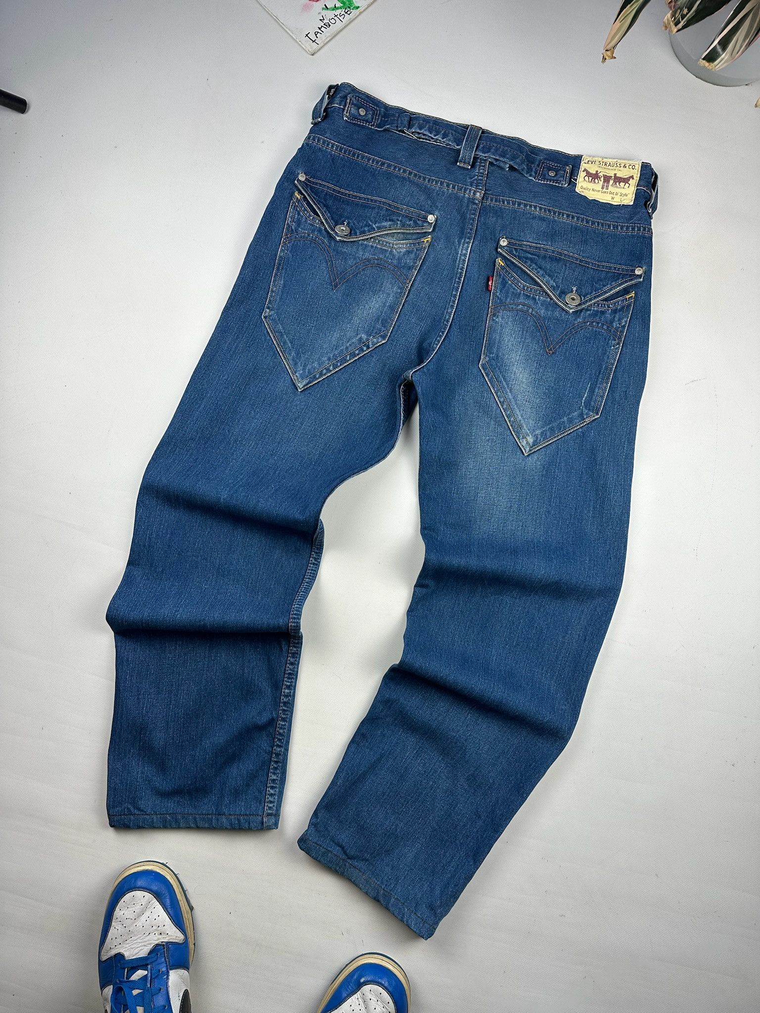 Levi's Levis Engineered Jeans Buckle Back Tag Size US 34 / EU 50 - 10 Thumbnail