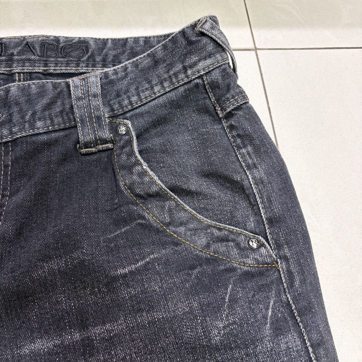 Nicole Club NCFM Rielabo Punk Flared Slim Jeans Size US 28 / EU 44 - 6 Thumbnail