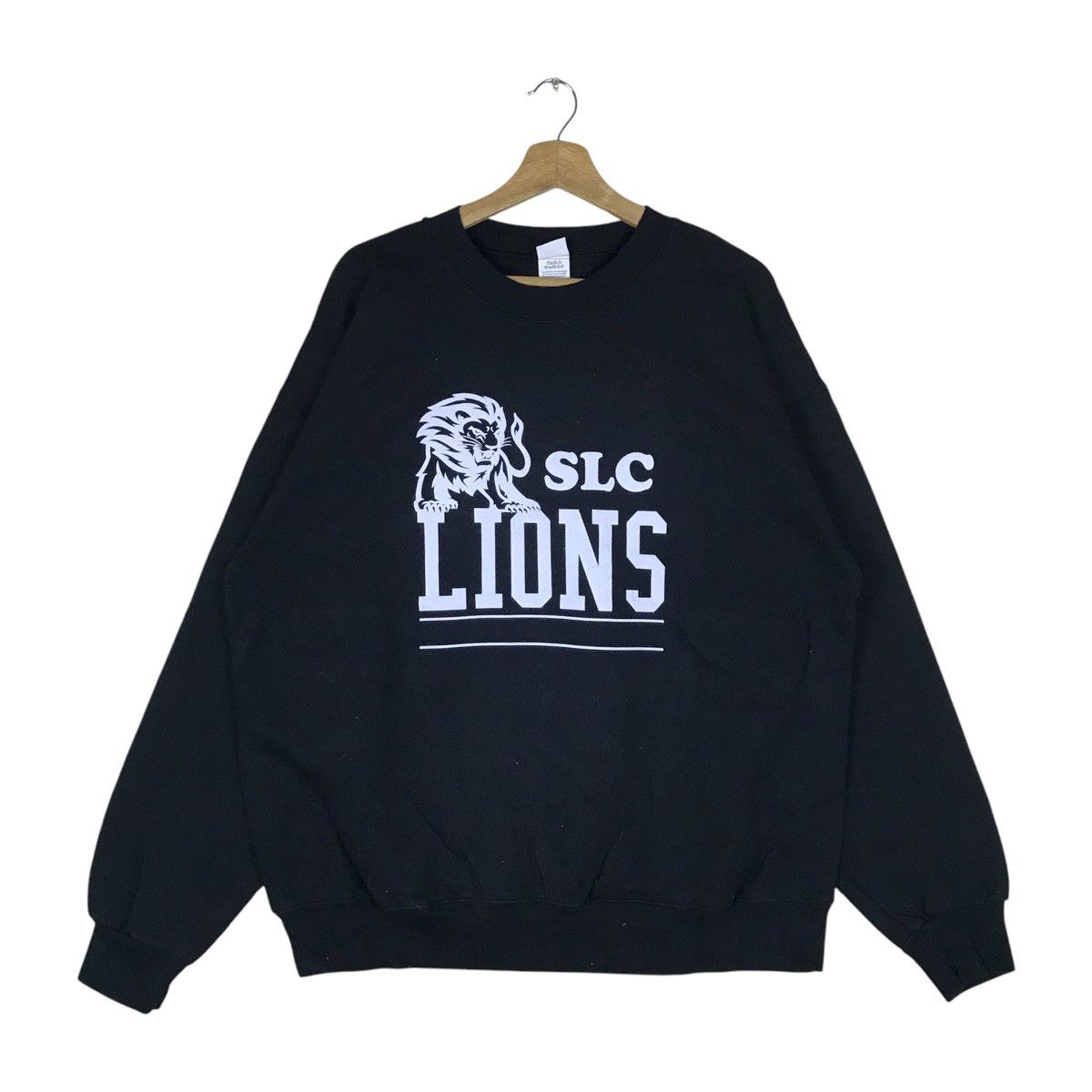 Hanes Vintage Hanes SLC Lions Spell Out Pullover Jumper Sweatshirt Size US L / EU 52-54 / 3 - 1 Thumbnail