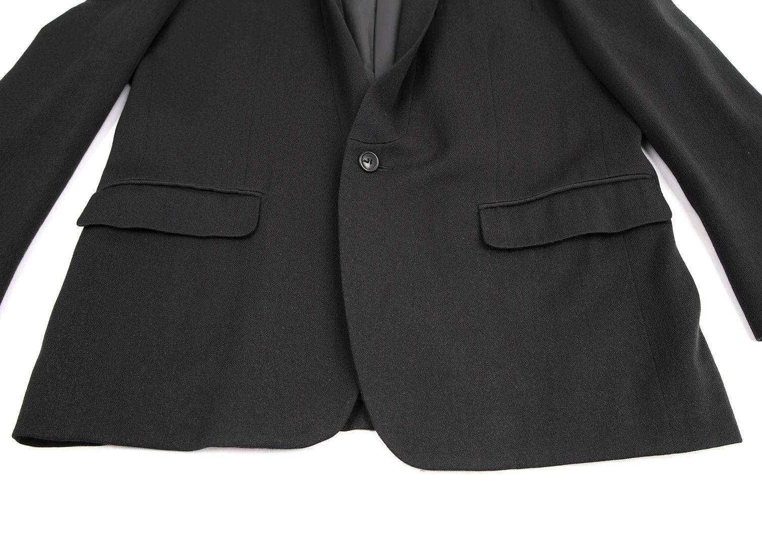 Issey Miyake Wool Shawl Collar Jacket in Charcoal Gray Size L Size US L / EU 52-54 / 3 - 9 Thumbnail