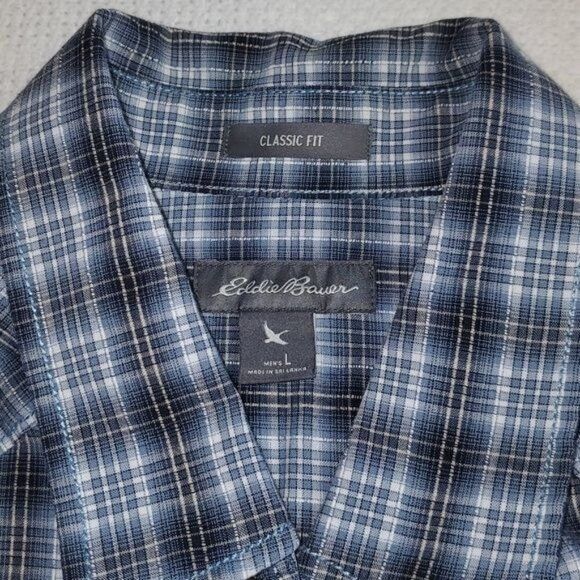 Eddie Bauer Eddie Bauer Classic Fit Casual Snap Button Down Pocketed Lon Size US L / EU 52-54 / 3 - 7 Thumbnail