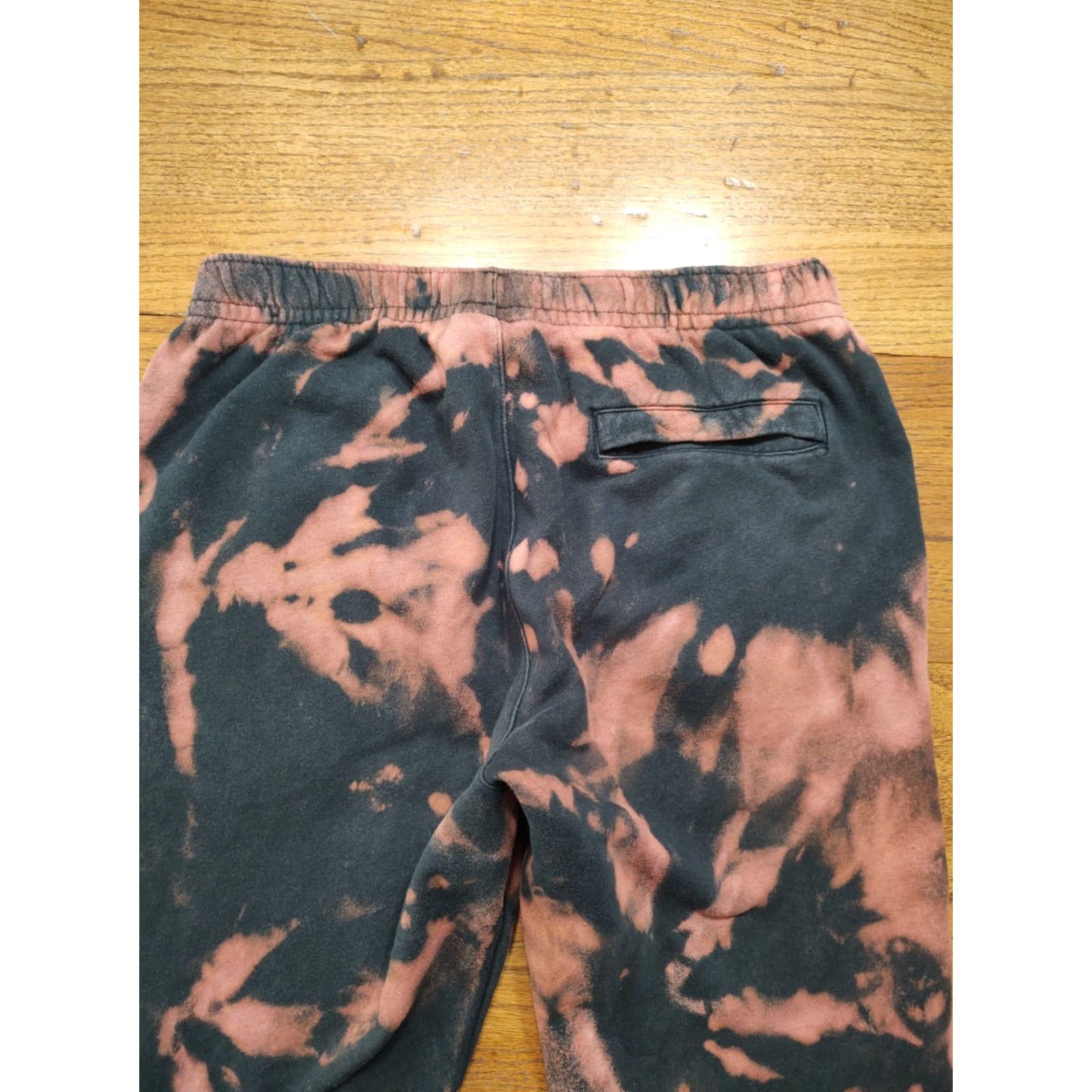 Nike Nike Sweatpants Mens Large Black Acid Wash Tie Dye Fleece Club 90s Size US 33 - 4 Thumbnail