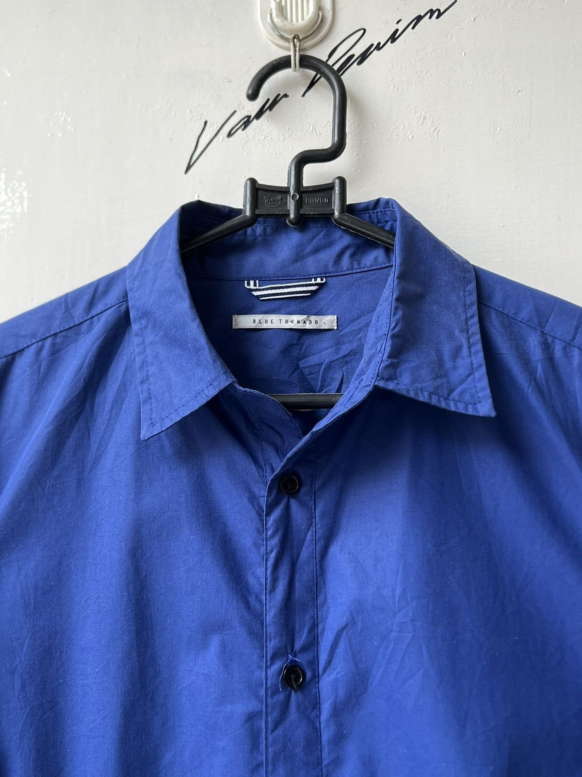 Tornado Mart BLUE TORNADO Polka Dot Motive Shirt Size US S / EU 44-46 / 1 - 14 Thumbnail