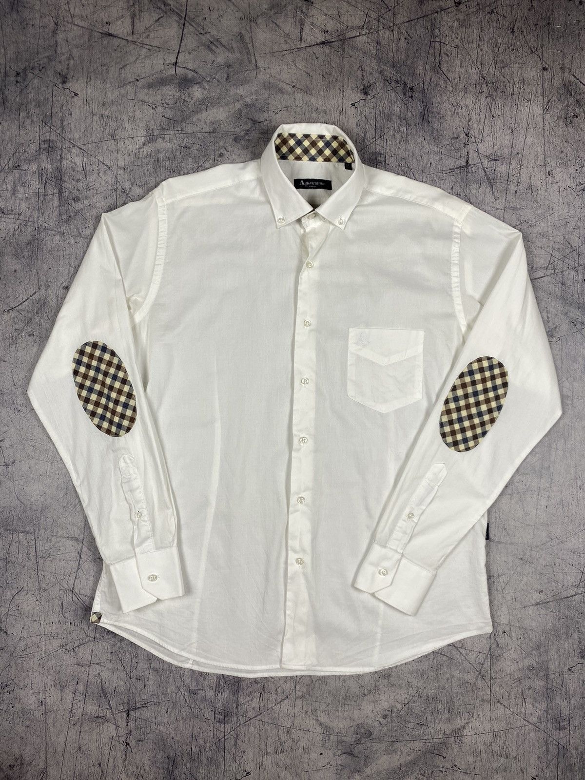 Aquascutum × Vintage Vintage Aquascutum London Butto Up Shirt Size US M / EU 48-50 / 2 - 2 Thumbnail