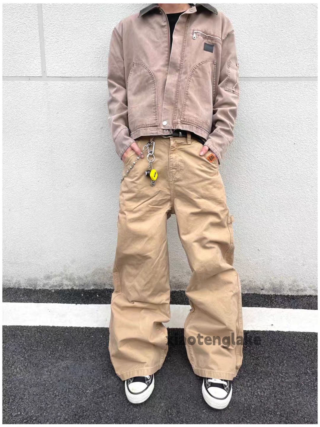 Vintage Unisex utility loose baggy skate hiphop carpenter pants Size US 30 / EU 46 - 4 Thumbnail