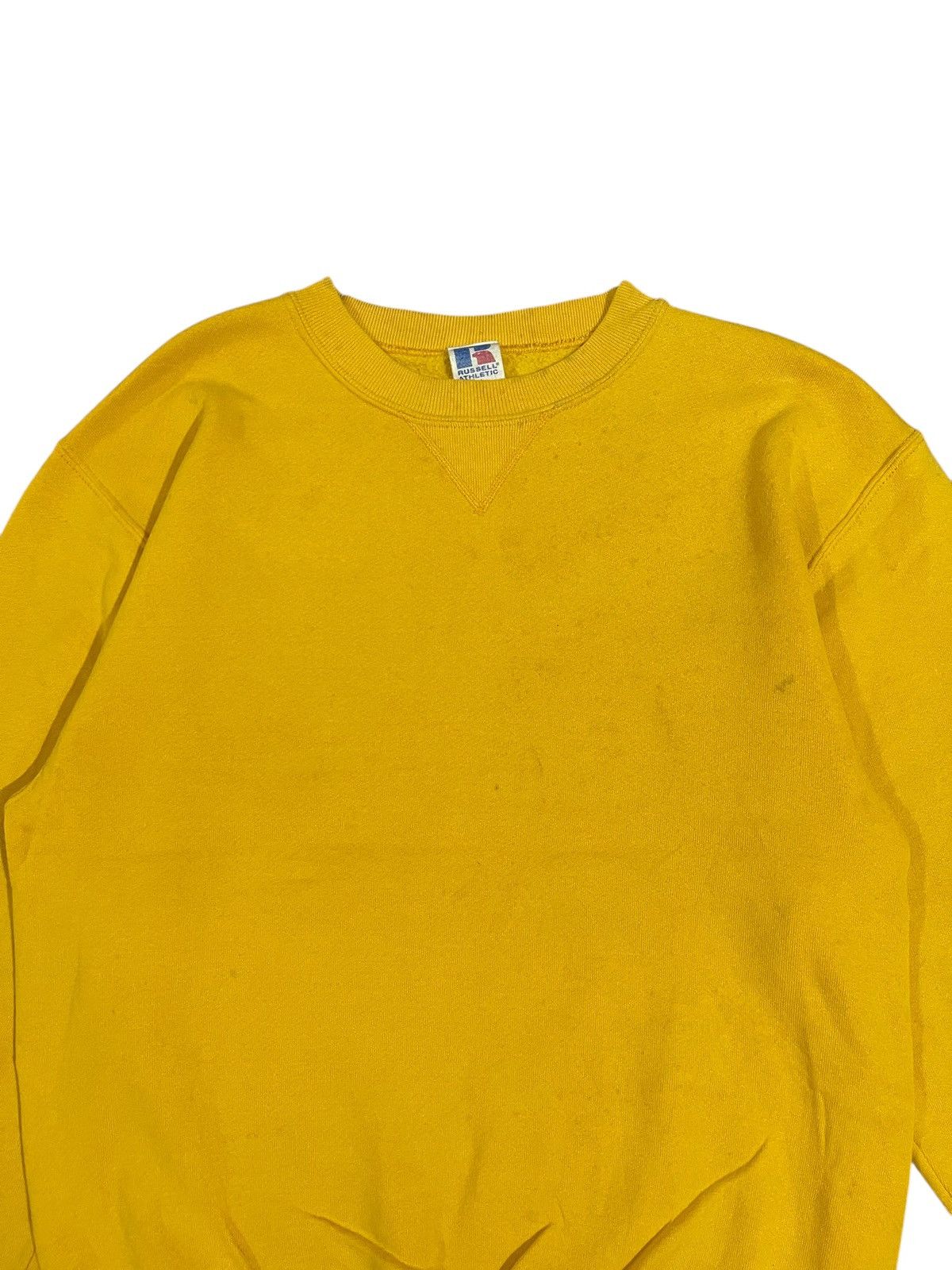 Russell Athletic Vintage Russell Athletic Yellow Thrashed sweatshirt Size US M / EU 48-50 / 2 - 4 Thumbnail