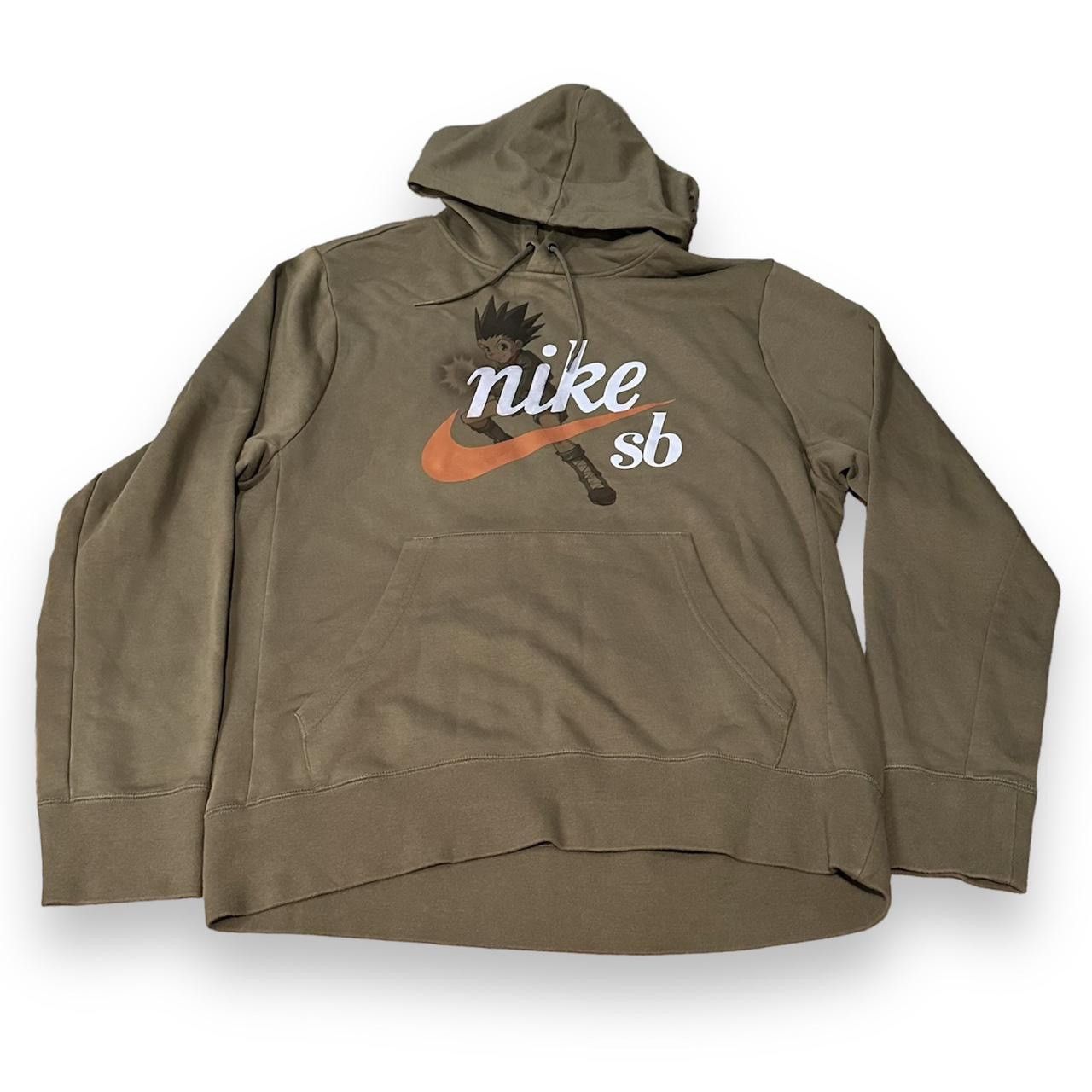 Image of Nike Sb + Hunter X Hunter Hoodie in Green, Men's (Size Large)