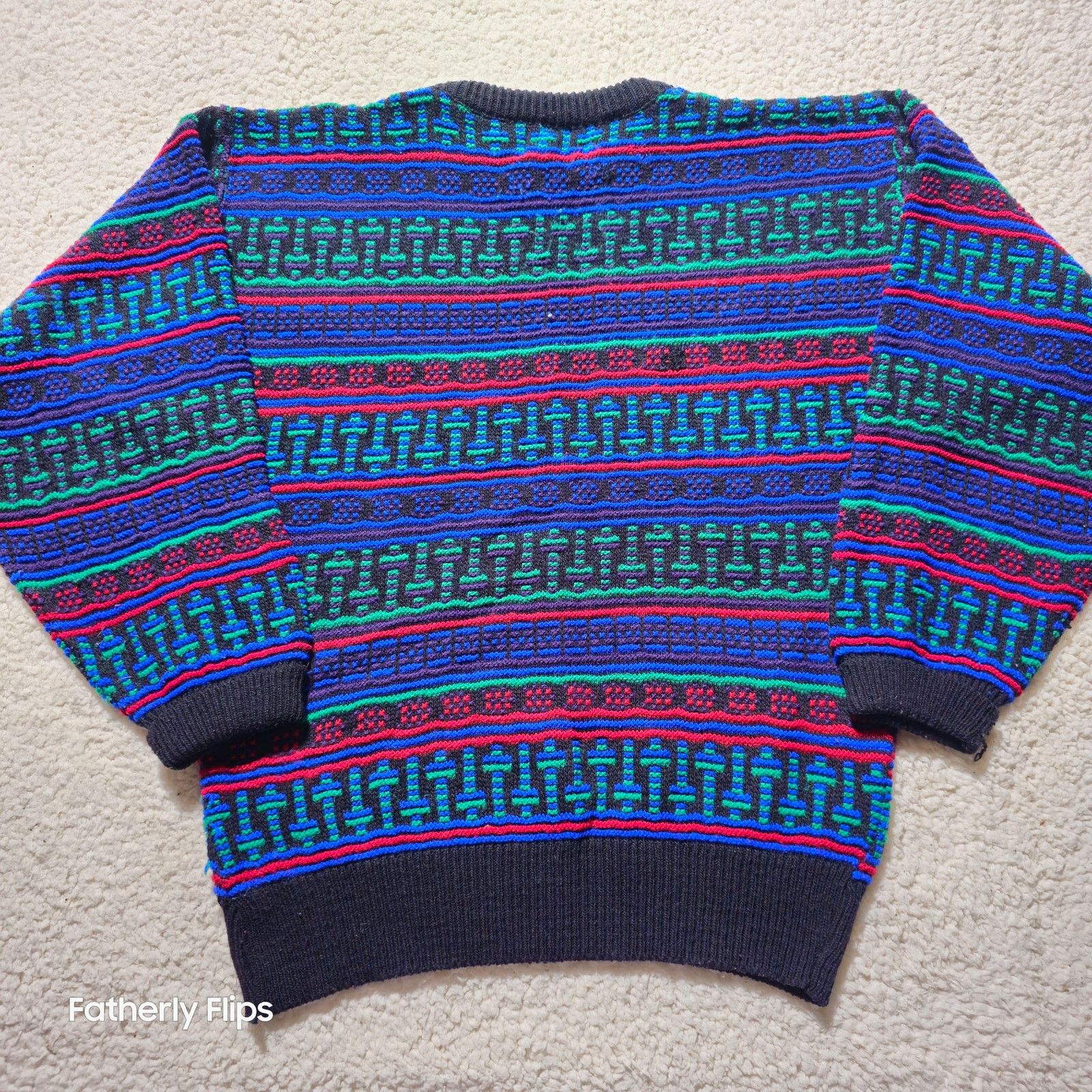 Robert Bruce Vintage Robert Bruce Geometric Knit Sweater Mens M USA Made Size US M / EU 48-50 / 2 - 12 Thumbnail