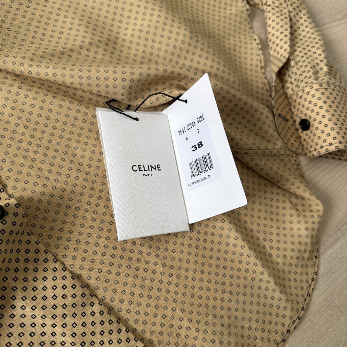 Celine Celine by Hedi Slimane Classic Shirt in Printed Viscose Size US M / EU 48-50 / 2 - 5 Thumbnail