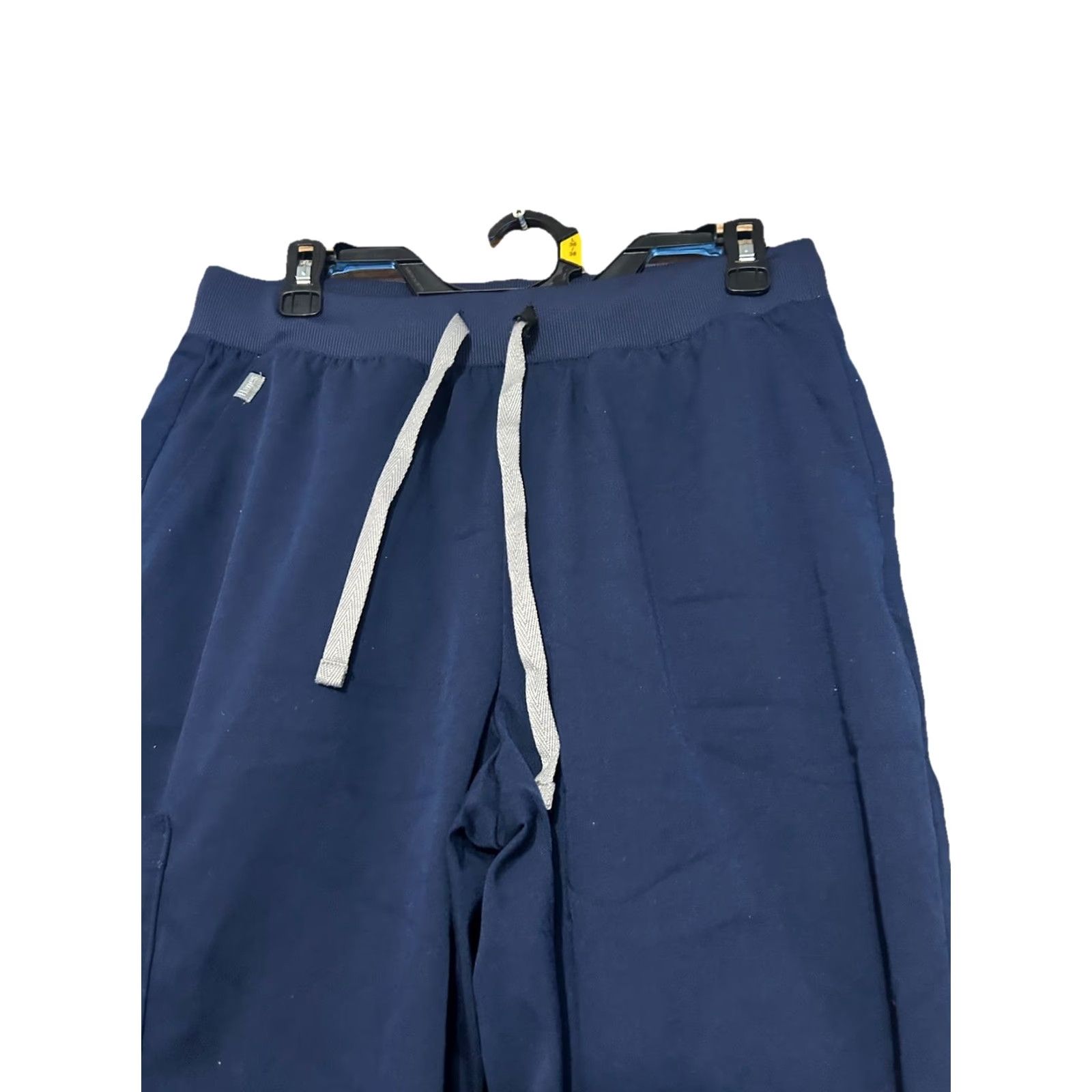 Hanes Hanes Comfort Scrub Pants Women M Navy Blue Drawstrings Pockets Nursing Size 32" / US 10 / IT 46 - 4 Thumbnail