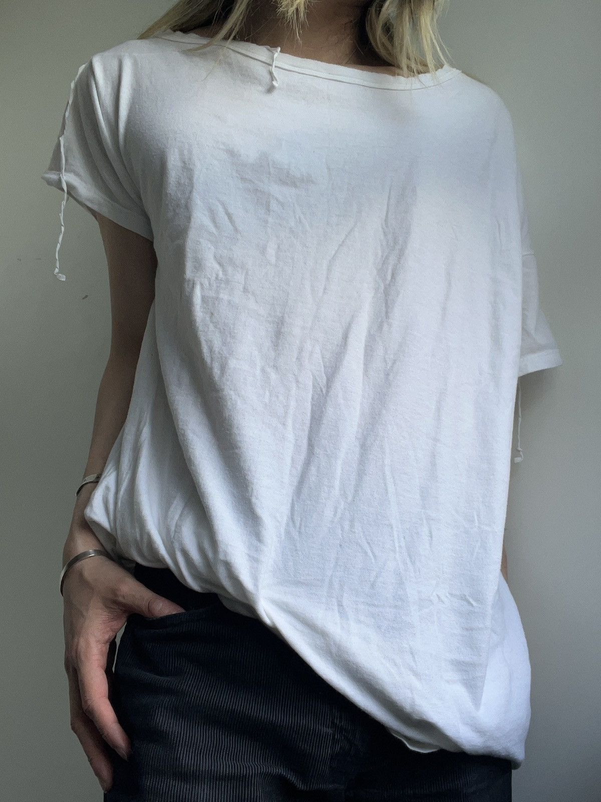 oversized asymmetric shirt