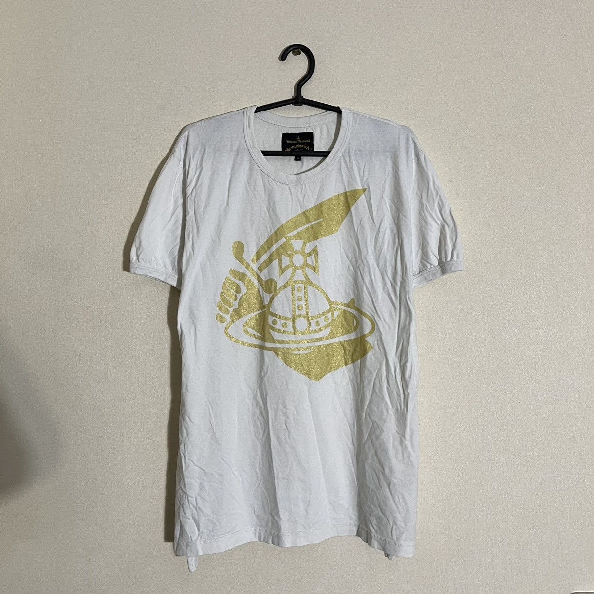 Vivienne Westwood Vivienne Westwood big logo y2k white t-shirt Size US XL / EU 56 / 4 - 1 Thumbnail