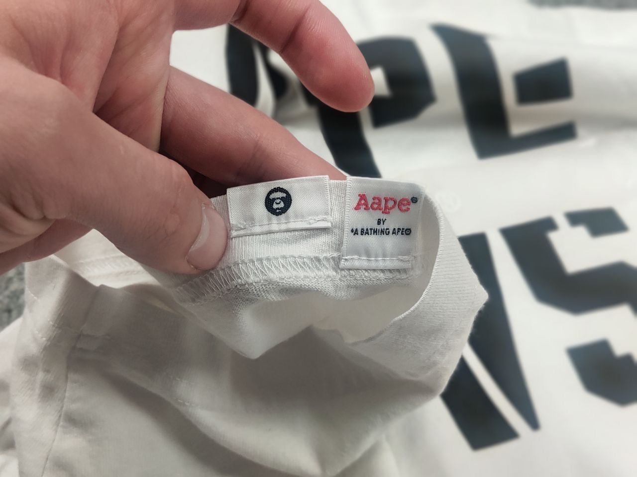 Aape Aape by a Bathing ape Cotton Logo UNVS t shirt Vintage Japan Size US XL / EU 56 / 4 - 13 Thumbnail