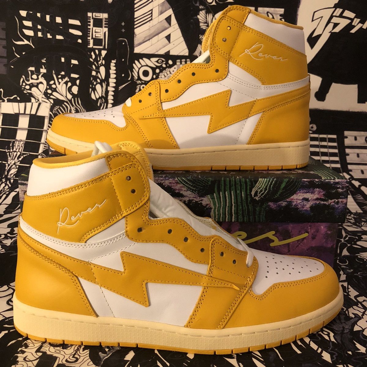 image of Reves Paris Kool Kiy ‘85 Hi Canary Yellow Kiy Day Edition Shoes, Men's (Size 13)