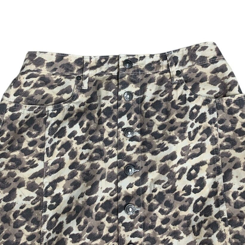 American Eagle Outfitters New American Eagle Womens Small Front Button Skirt Size 27" / US 4 / IT 40 - 2 Thumbnail