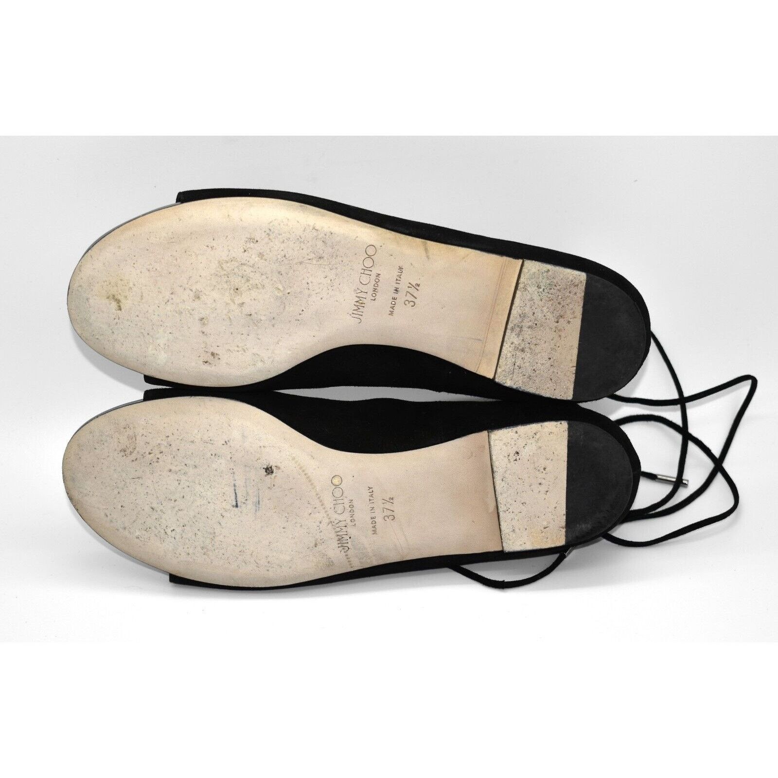 Jimmy Choo B5 JIMMY CHOO Vernie Black Suede Flat Shoes Size 37.5 $775 Size US 7.5 / IT 37.5 - 9 Thumbnail
