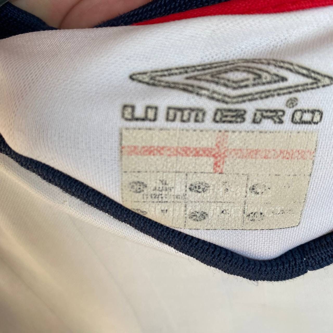 Umbro × Vintage Vintage Umbro FC England National Soccer Jersey Size US XL / EU 56 / 4 - 5 Thumbnail
