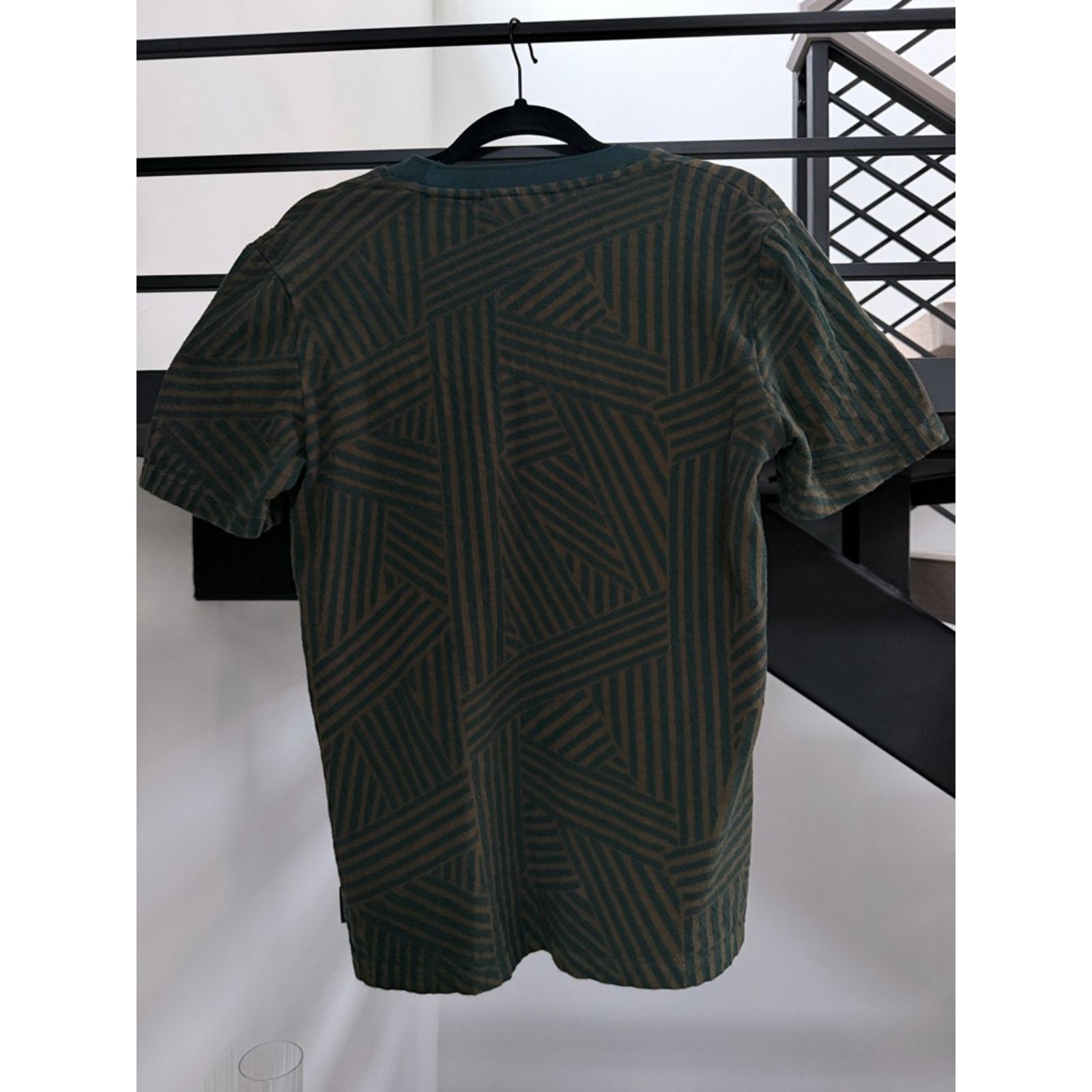 Scotch & Soda Mens Scotch and Soda Crew Neck Tee - Green/Brown size S Size US S / EU 44-46 / 1 - 5 Thumbnail