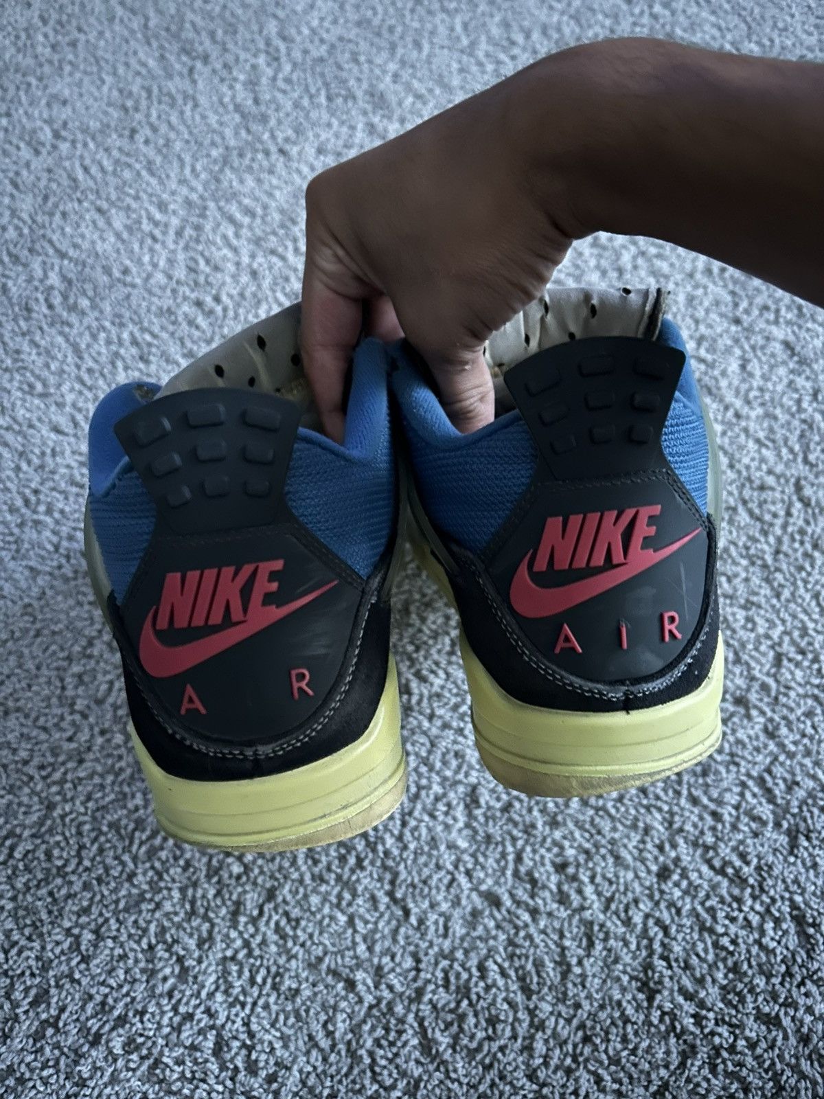 Union LA X Air Jordan Retro 4 Off Noir Size 9
