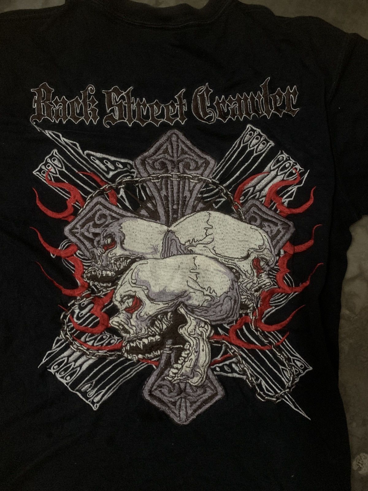 Japanese Brand × Seditionaries Back Street Crawler Sun Faded Skull Embroidery Tee Size US M / EU 48-50 / 2 - 6 Thumbnail